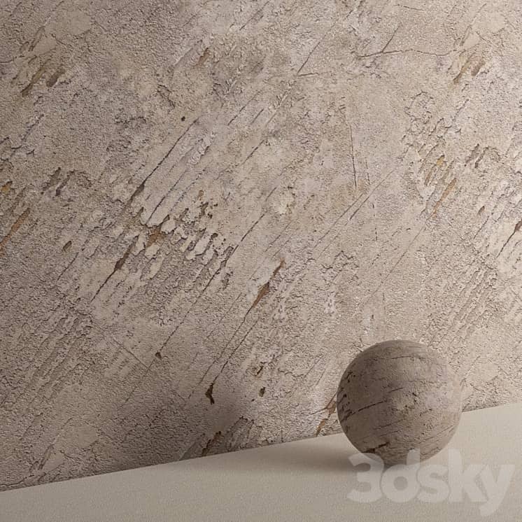 Multilayer decorative coating mka paint based on Flocaustico San Pierre
