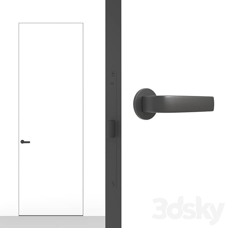 OM Doors INVISIBLE DOORS wallpaper, plaster on a wooden frame