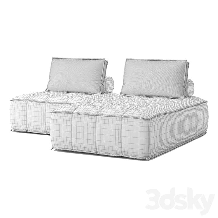 OM AMSTER with ottoman