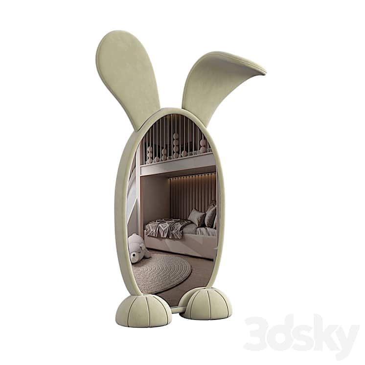 Bunny Floor Mirror