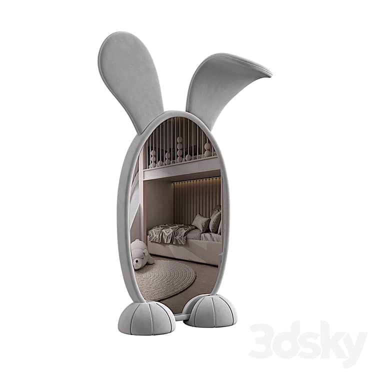 Bunny Floor Mirror