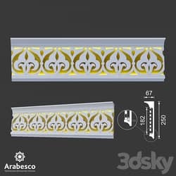 Cornice with through insert and lighting Ks 1245 OM 