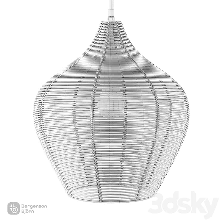 Pendant lamp Vinger, black, Bergenson Bjorn