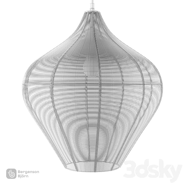 Pendant lamp Vinger, black, Bergenson Bjorn