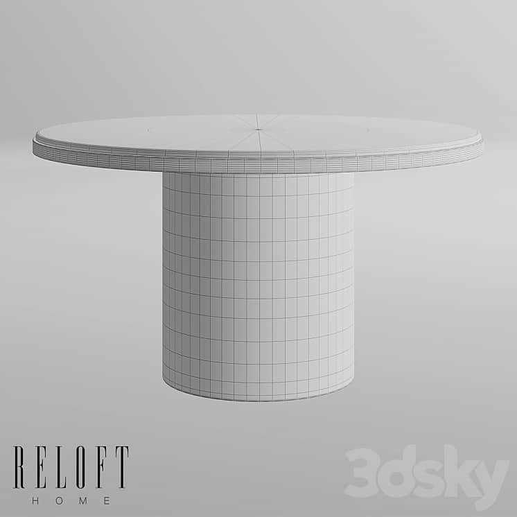 Monarch dining table with travertine top