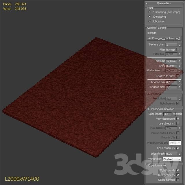 Rug HAY Peas Dark Gray Rug
