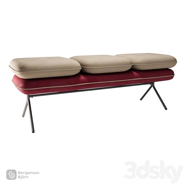 Pea bench, velor, Bergenson Bjorn
