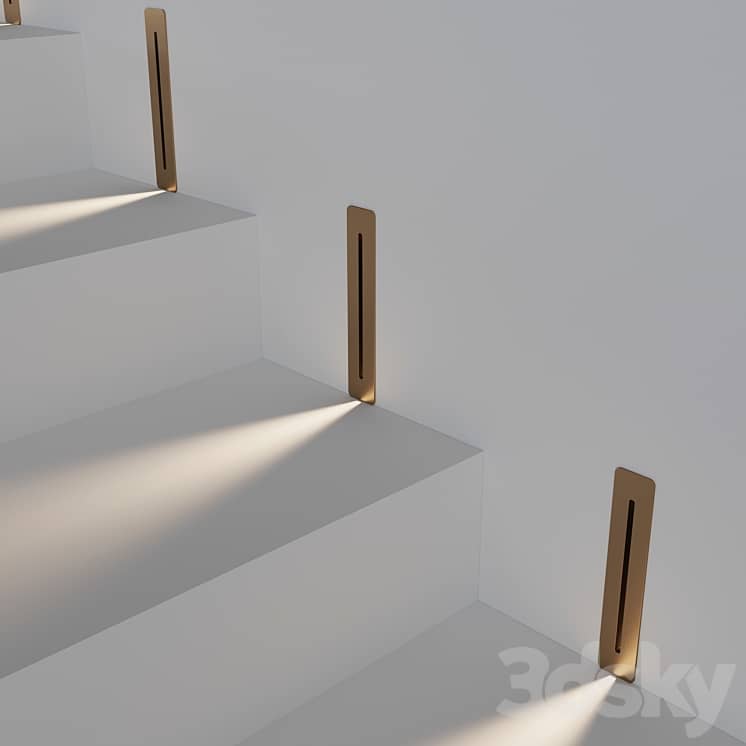 Step Light Steps S1728 BR WW. Bronze staircase lamp OM