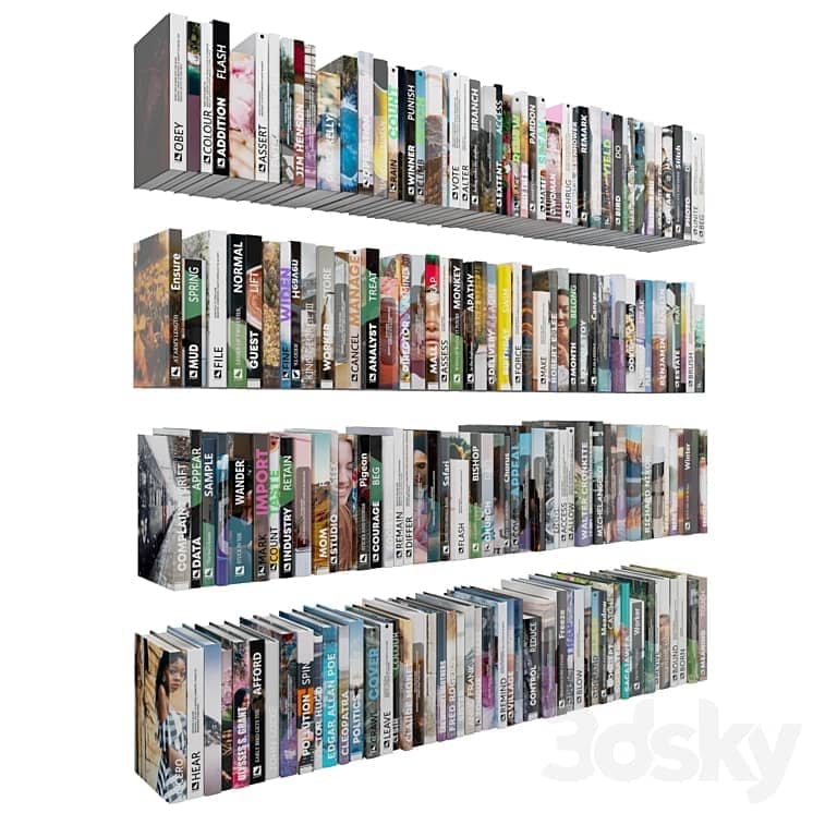 Set of books color 7 01