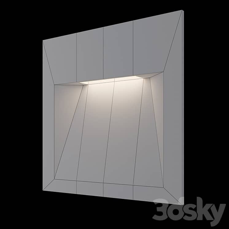 Step Light Steps S1760 Silver. Grey, outdoor staircase light OM