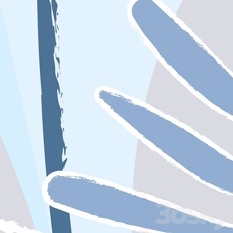 Wallpapers/Palm leaves/Designer wallpaper/Panel/Photo wallpaper/Fresco