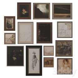 Set of classic paintings 40 