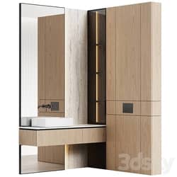 Bathroom furniture 02 modular in a modern minimalist style 