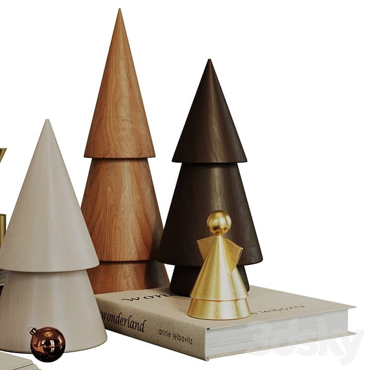 Decorative set for New Year and Christmas