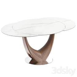 Triumph, folding table with ceramic top 