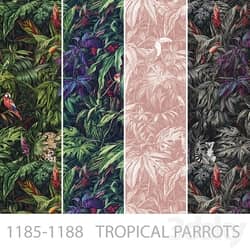 Wallpapers/Tropical parrots/Designer wallpaper/Panels/Photo wallpaper/Fresco 
