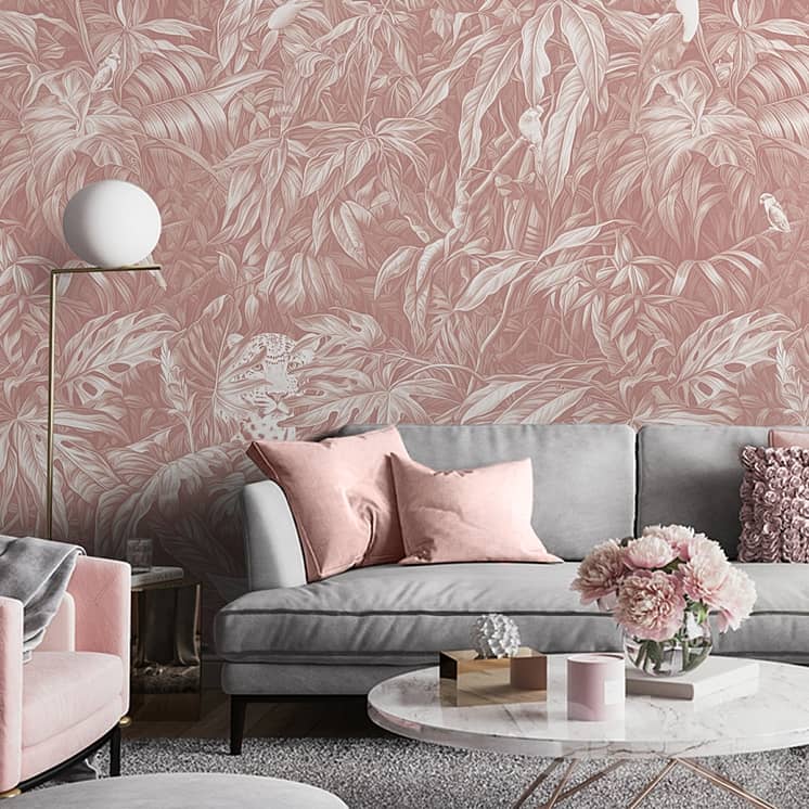 Wallpapers/Tropical parrots/Designer wallpaper/Panels/Photo wallpaper/Fresco