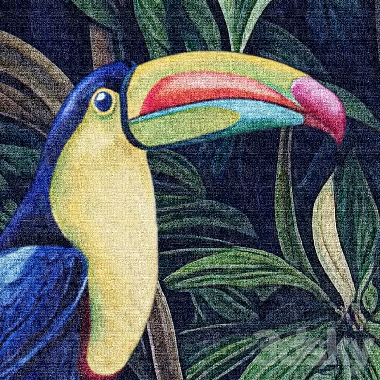 Wallpapers/Tropical parrots/Designer wallpaper/Panels/Photo wallpaper/Fresco