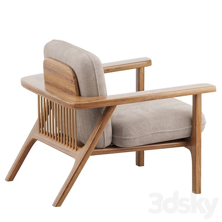 Contemporary fireside chair COMB