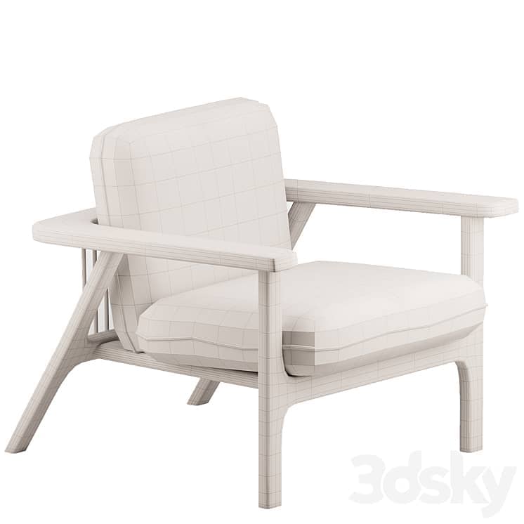 Contemporary fireside chair COMB