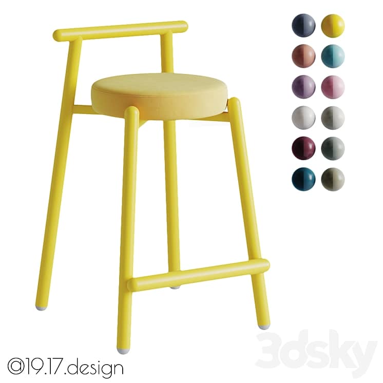 (OM) Half bar stool "Baranych" from @19.17.design