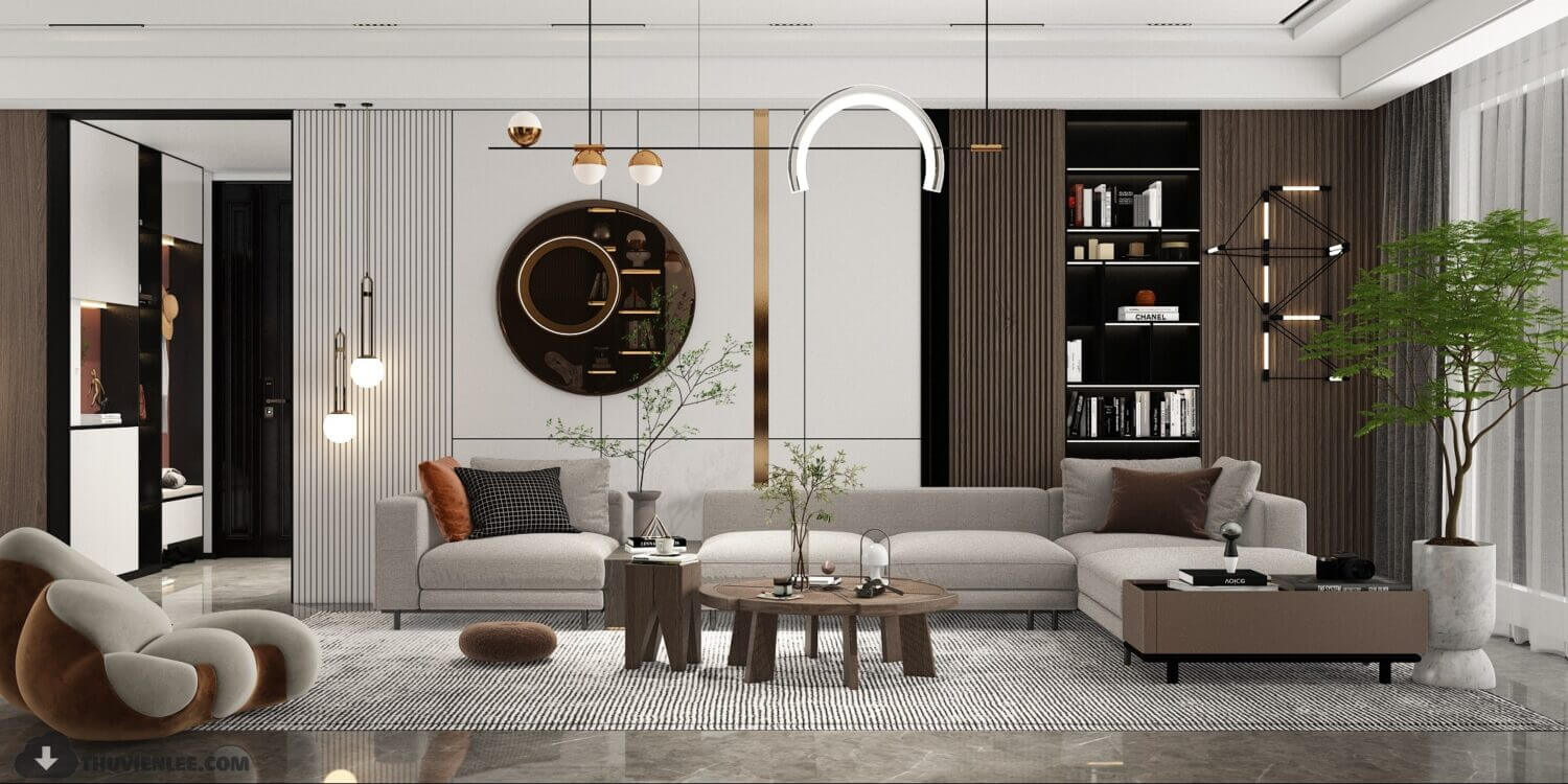  Interior Living room Model By Huy Hieu Lee