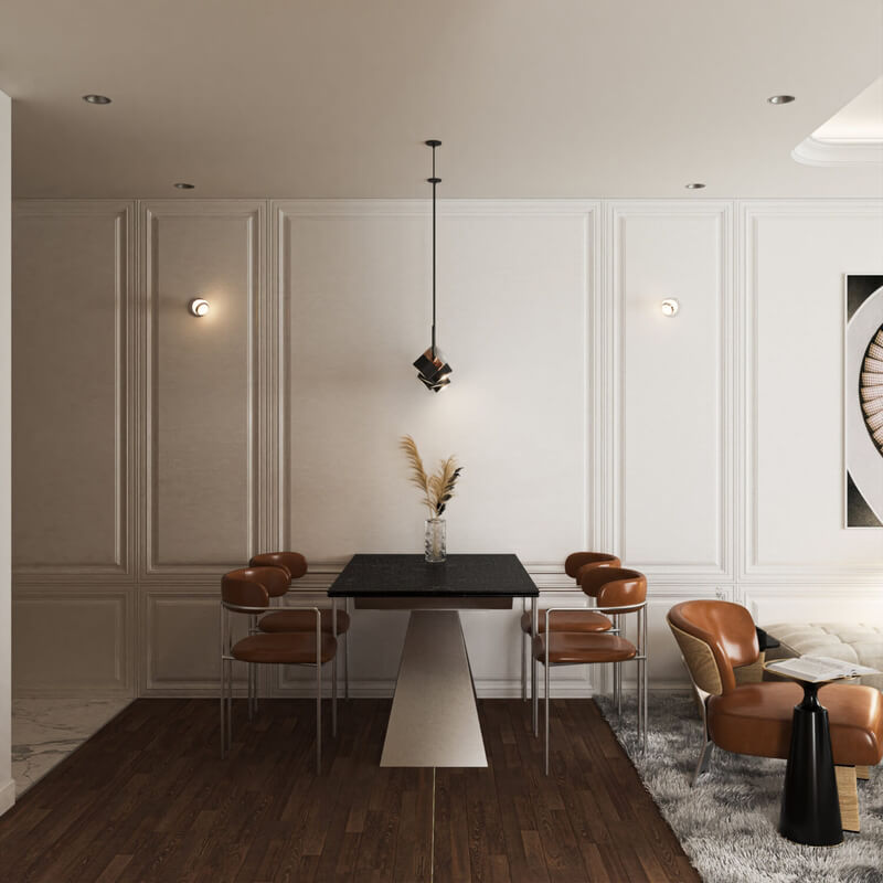  3D Interior Living Room -Kitchen by Tran Dinh Quy
