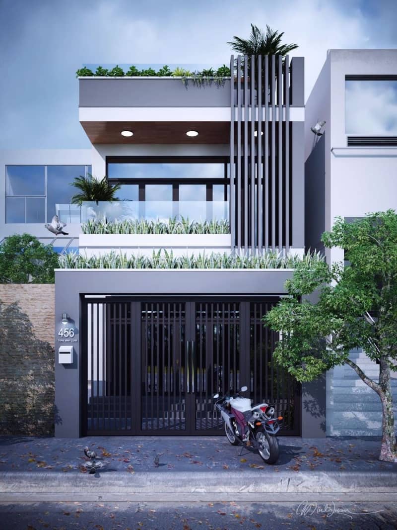 3D Exteriors House 9 Model 3dsmax By TranMinhLuan