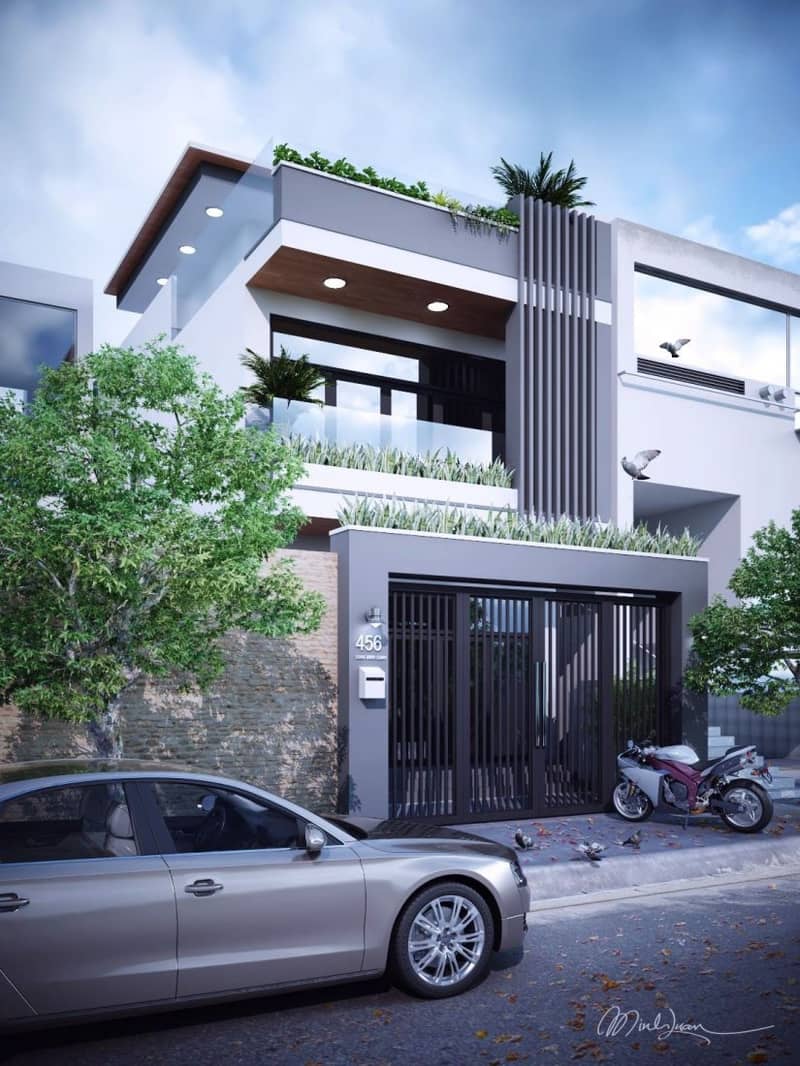 3D Exteriors House 9 Model 3dsmax By TranMinhLuan