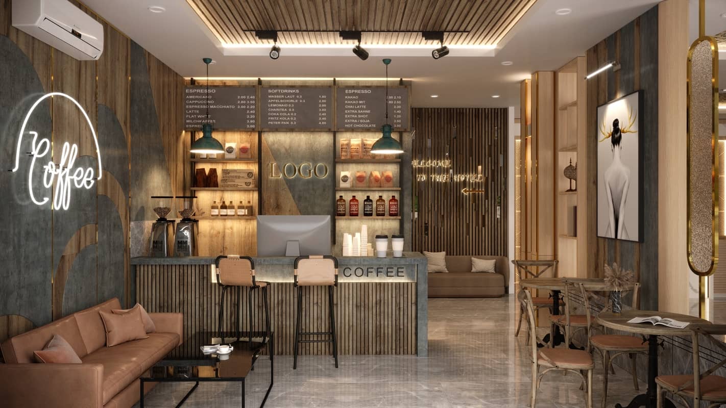 3D Model Interior Coffee 57 Scenes File 3dsmax By Phuc La