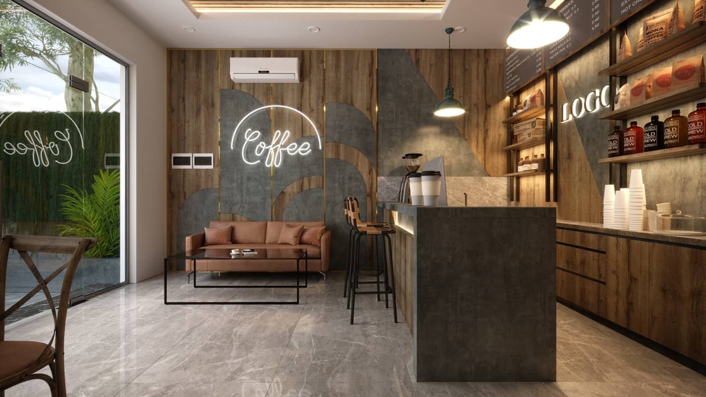 3D Model Interior Coffee 57 Scenes File 3dsmax By Phuc La