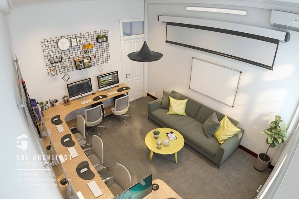 3D Interior Scenes File 3dsmax Model Office Room 3 by Nhat Cuong