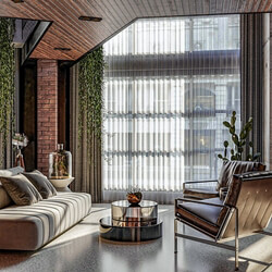  Interior Living Room - Kitchen Model By Pham Hai 