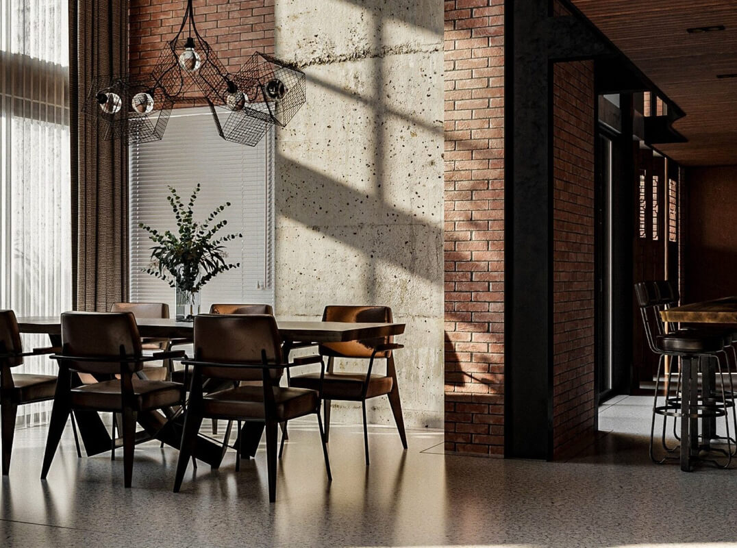  Interior Living Room - Kitchen Model By Pham Hai