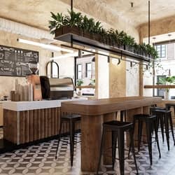 3D Model Interior Restaurant Scene 227 By Duy Pham  