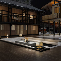 3D Exteriors House Scene Model 3dsmax share By Phung Manh Ha 