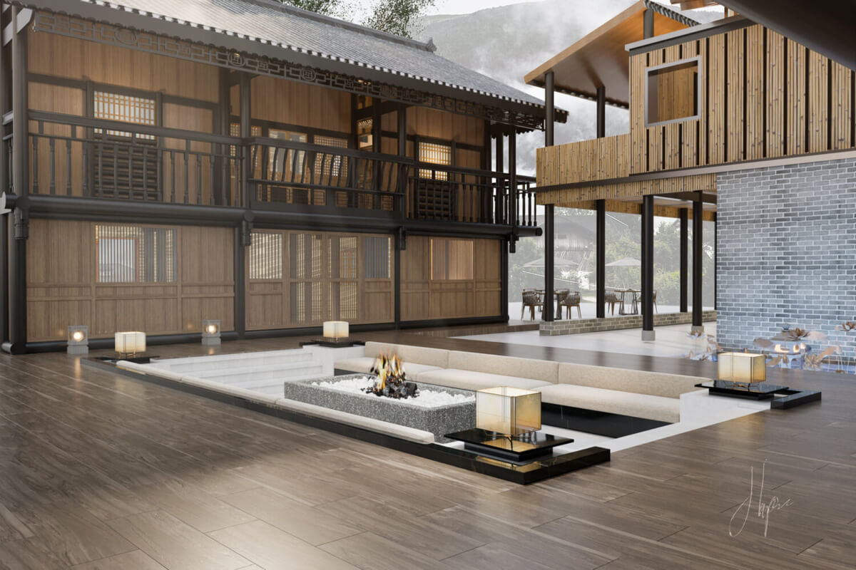 3D Exteriors House Scene Model 3dsmax share By Phung Manh Ha