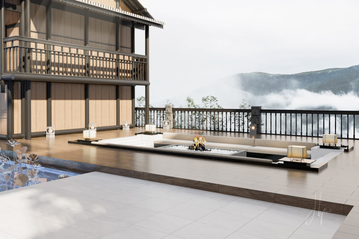 3D Exteriors House Scene Model 3dsmax share By Phung Manh Ha