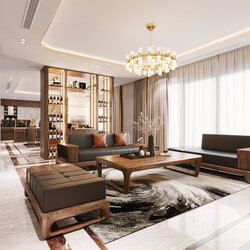  Interior Living room Model By Nguyen Xuan Hoat 