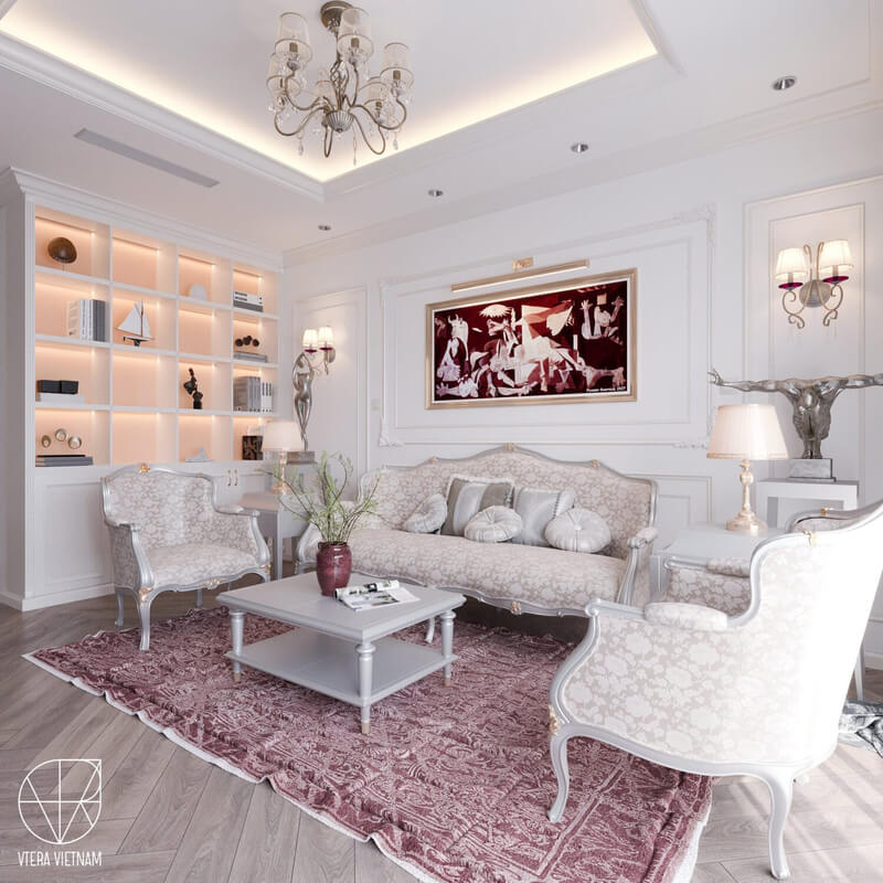  3D Living Room - Kitchen Interior By Tran Trung Hieu