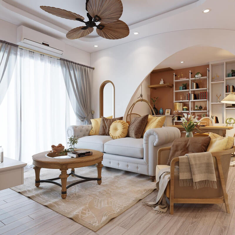  Living Room - Kitchen Interior by Hong Nhung