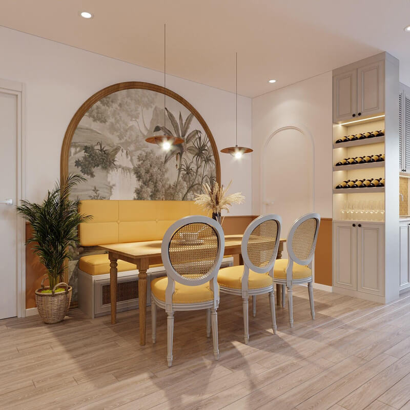  Living Room - Kitchen Interior by Hong Nhung