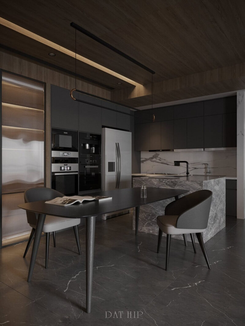  Living Room - Kitchen Interior by Dat Hip