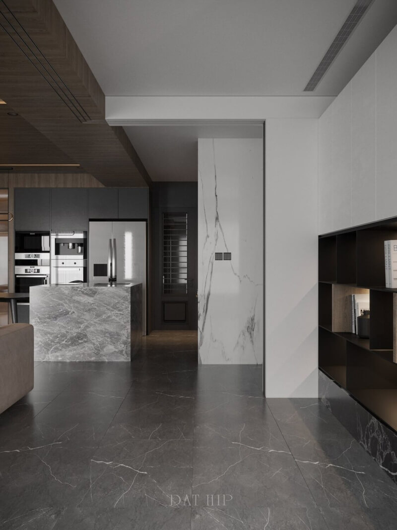  Living Room - Kitchen Interior by Dat Hip