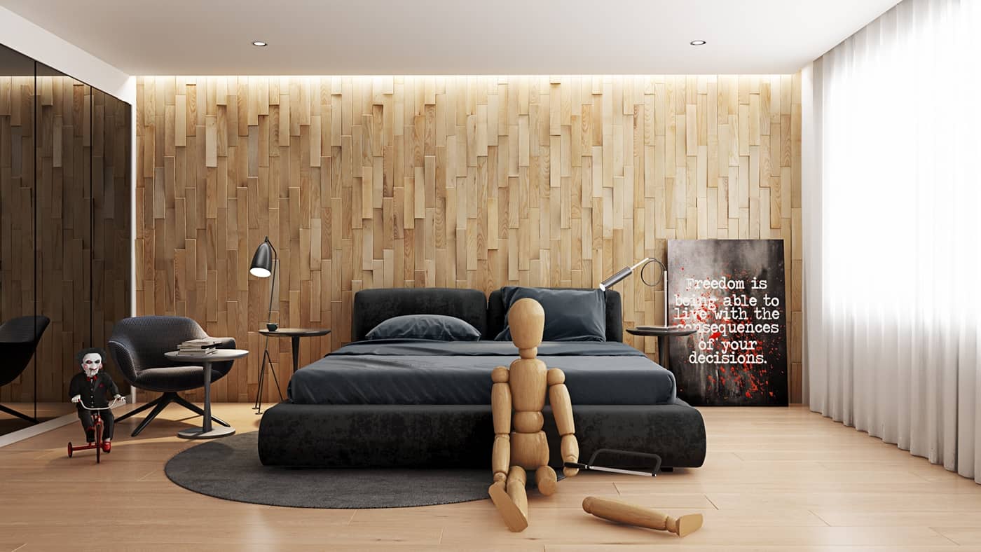 3D Interior Scenes File 3dsmax Model Bedroom 49