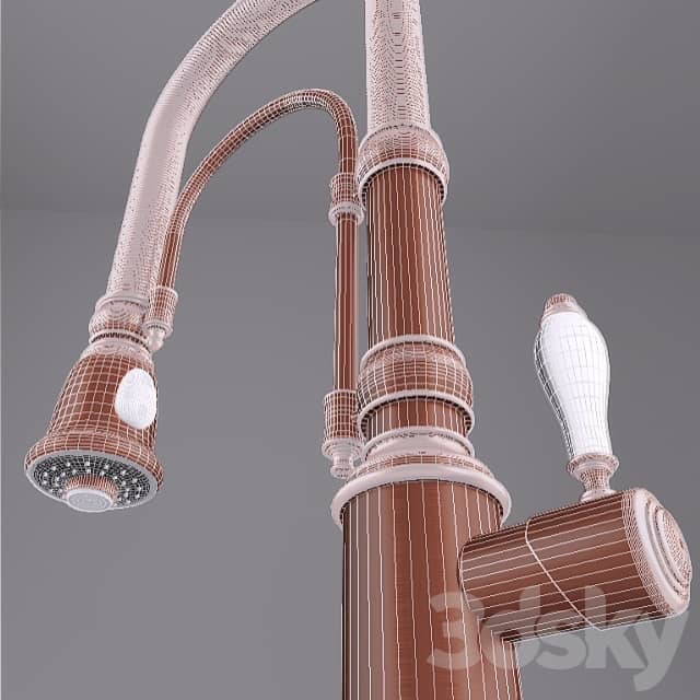 Single lever mixer smeg MIDR7RA Faucet 3D Models