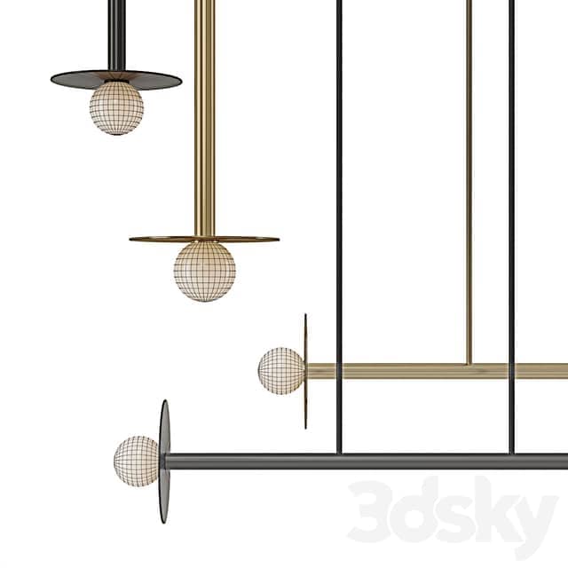 Nodes Pendant by Kelly Wearstler Generation lighting Pendant light 3D Models