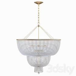 Jacqueline Two Tier Chandelier in Hand Rubbed An Pendant light 3D Models 