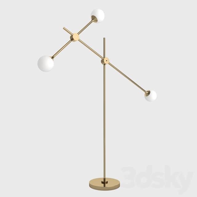 Floor lamp lampatron tilt