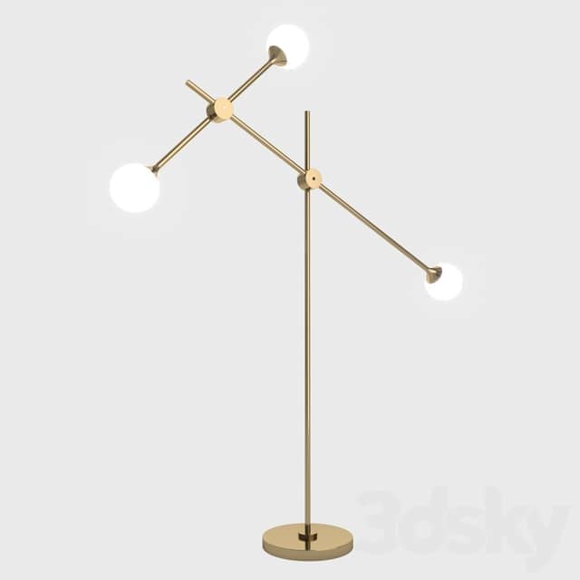 Floor lamp lampatron tilt